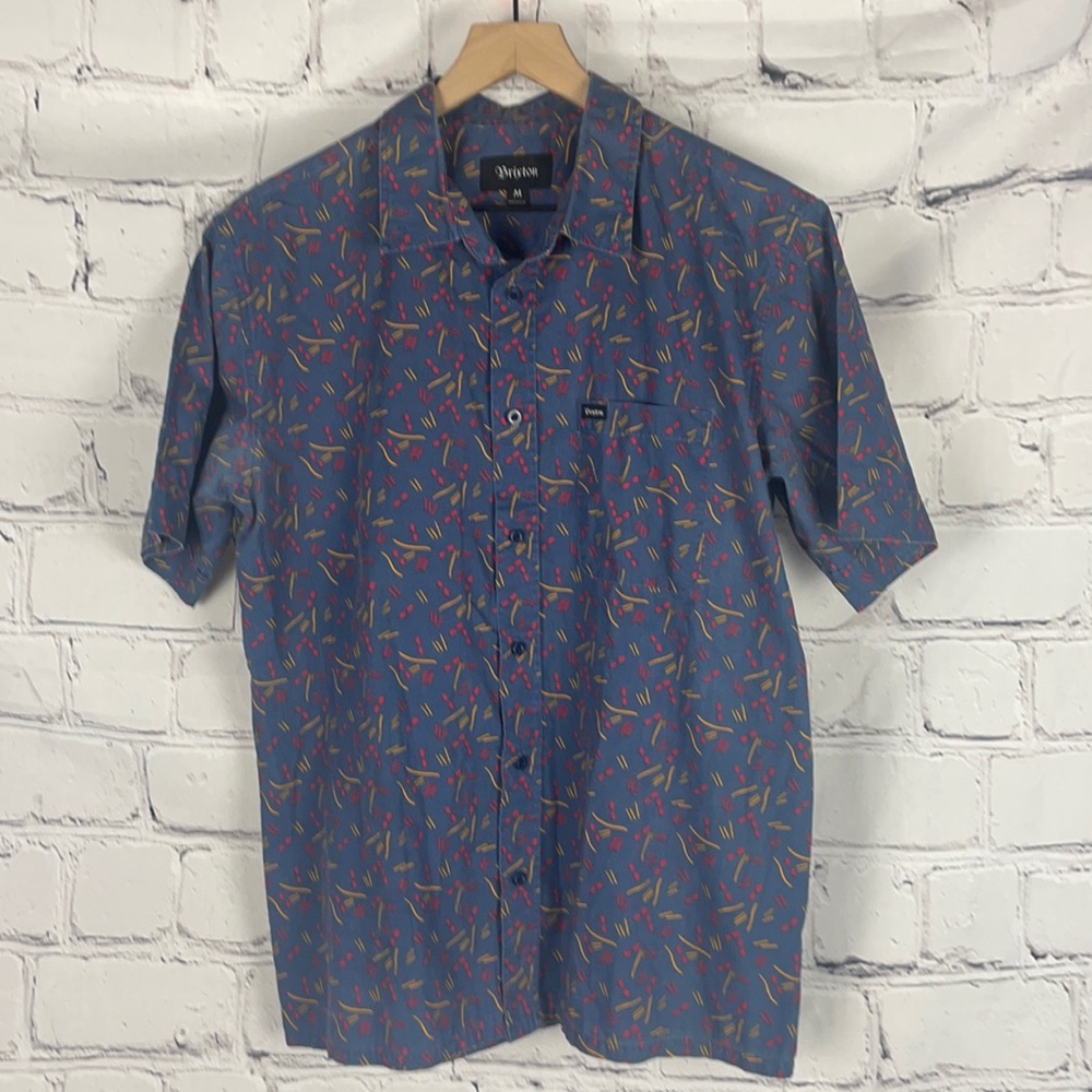 NWOT Brixton Pattern Casual Dress Shirt Sz M
